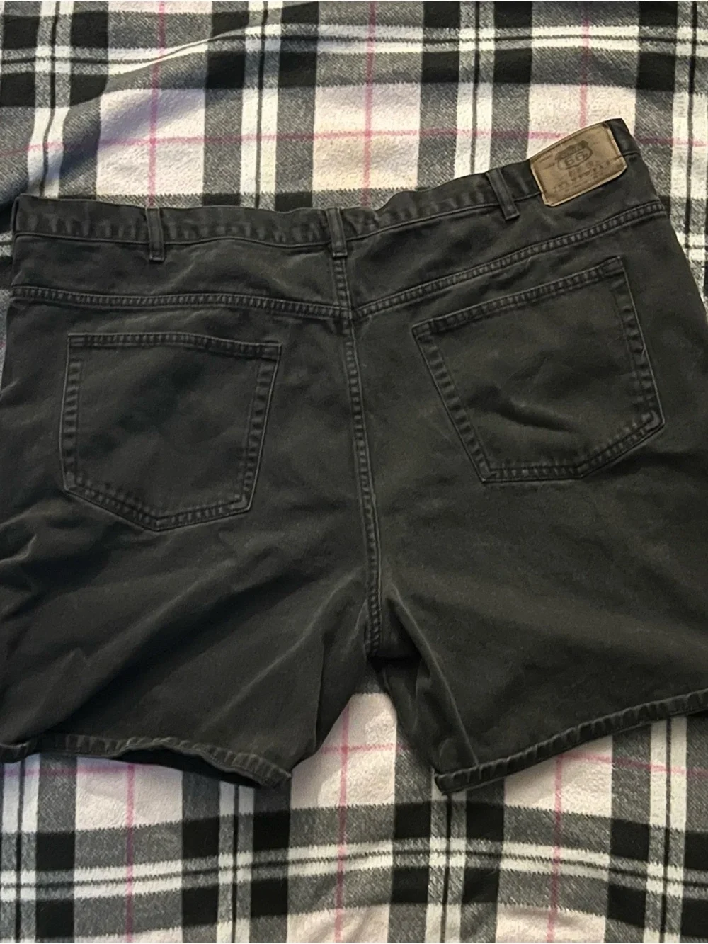 Men's Black vintage Route 66 jorts